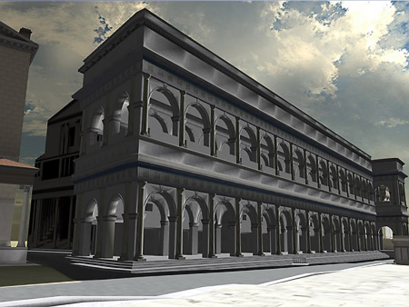 reconstruction of Basilica Aemilia