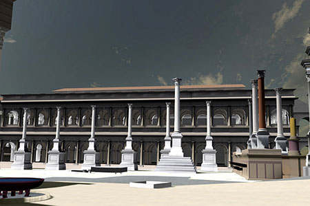 DRF reconstruction of Basilica Julia area