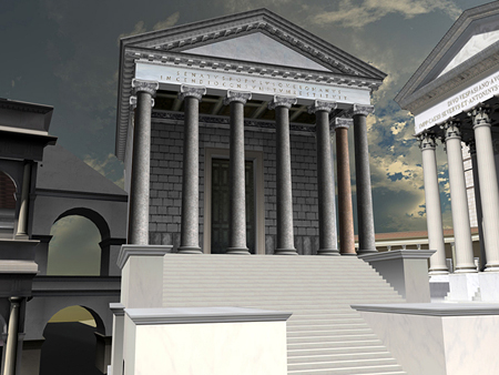 reconstruction of Temple of Saturn