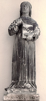 medieval statue of Ovid