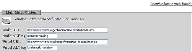 screenshot of edit multimedia