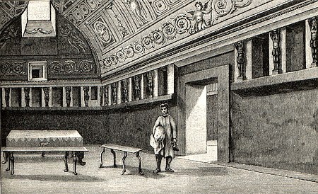 drawing of dressing room