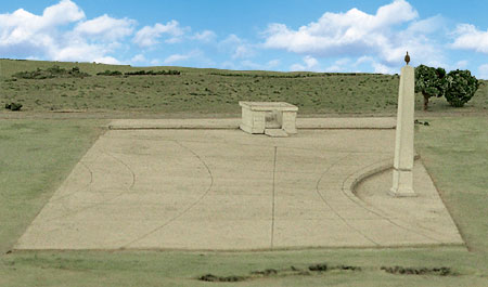 model of Sundial of Augustus