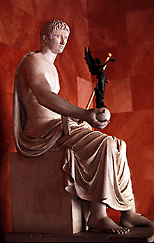 statue of Augustus as Jupiter