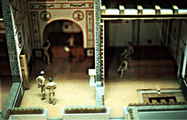 model of a Roman bath