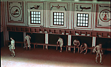 model of a Roman bath