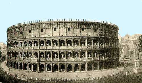 drawing of colosseum