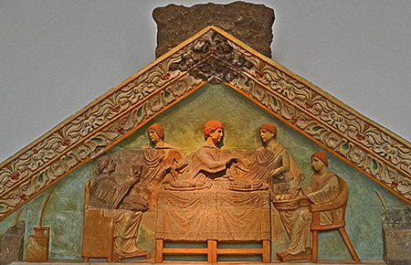 relief of family eating