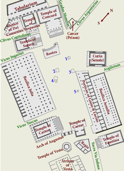 Plan of the Roman Forum