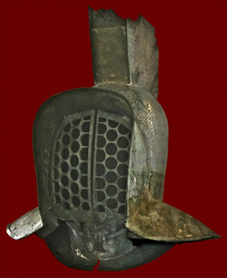 murmillo gladiator helmet