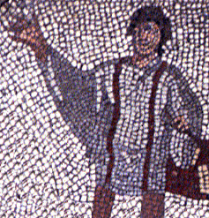 mosaic of gladiator trainer