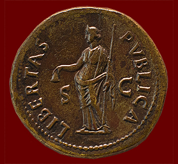 coin showing Liberty