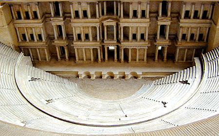 model of Theater of Marcellus interior