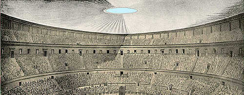 drawing of Colosseum awning