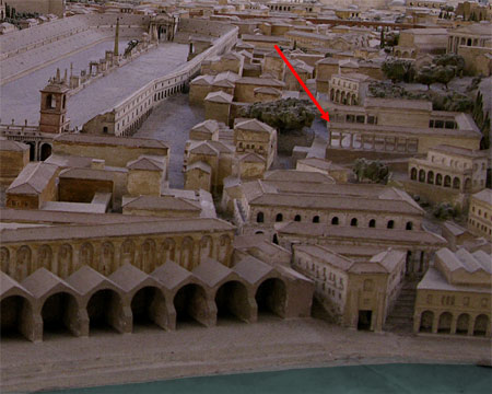 model of Circus Maximus area