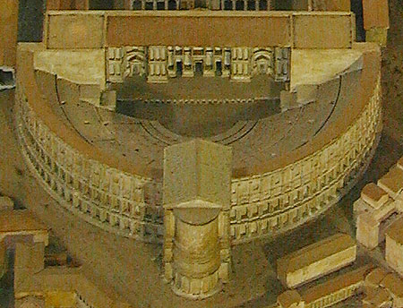 model of Pompey's theater